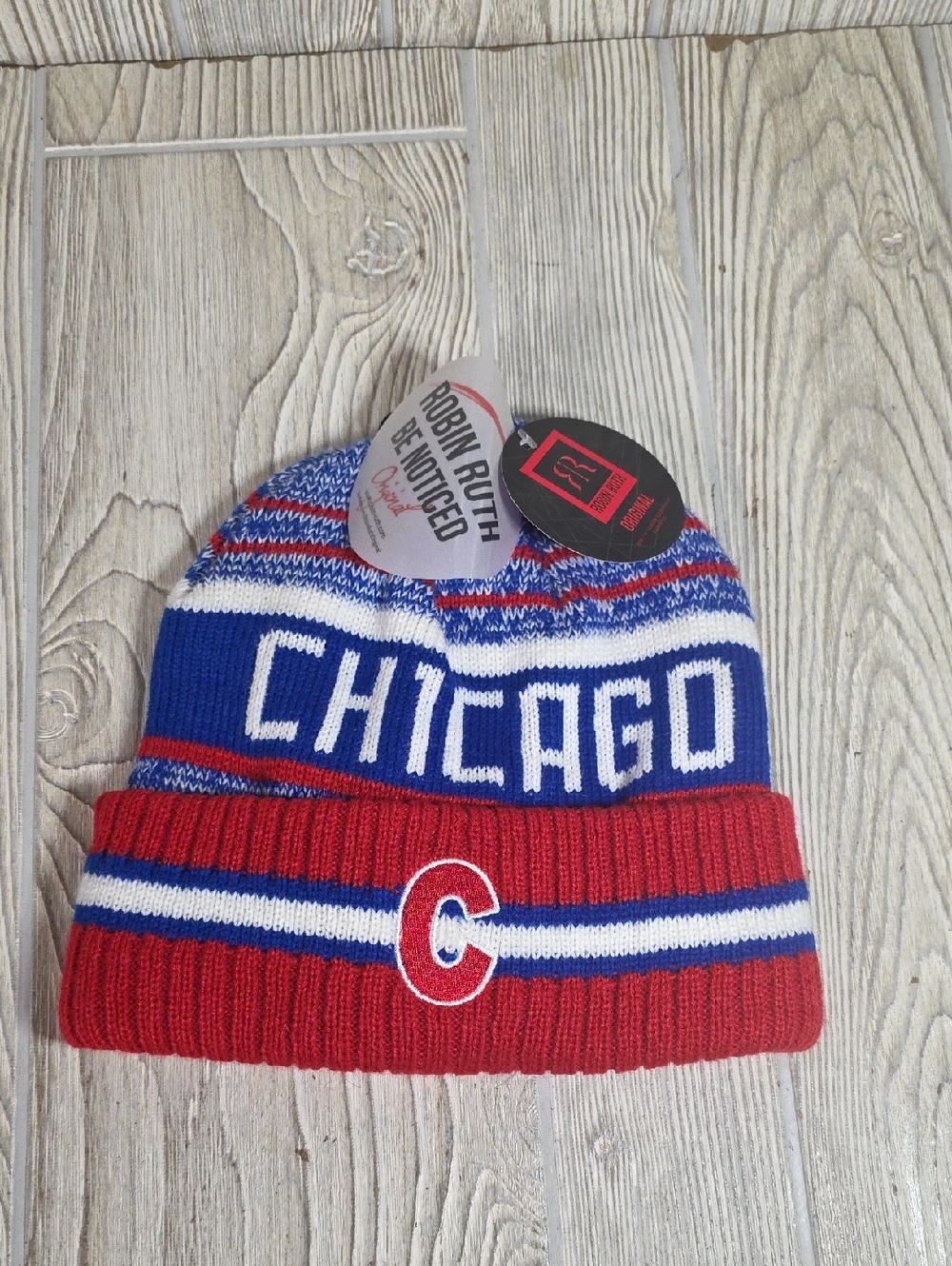 Robin Ruth Chicago Cubs MLB Knit Beanie Winter Hat NWT